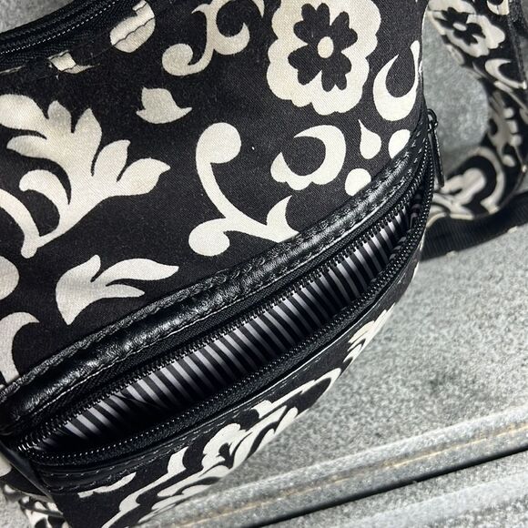 Thirty-One Organizing Shoulder Bag  Purse & Wallet Set Black Parision Pop - Picture 6 of 11